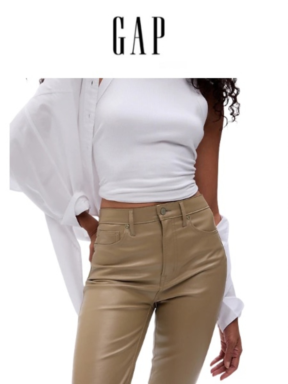 NWOT Vegan leather pants GAP new